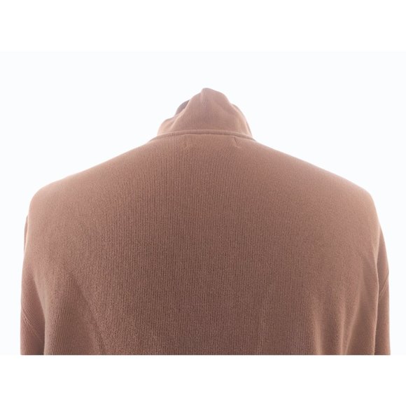 POLO RALPH LAUREN Men's Tan Estate Ribbed Quarter Zip Pullover Size Large - Picture 4 of 9